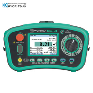 เครื่องทดสอบอเนกประสงค์อิเล็กทรอนิกส์ Kyoritsu KEW6516 100/250/500/1000 โวลต์ 2000 เมกะโอห์ม ความแม่นยำ 2% ระดับการป้องกัน IP65 ความแม่นยำสูง รับประกัน 1 ปี - Product Image 6