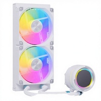 Refroidisseur de processeur liquide ARGB Hongyi 240 mm pour boîtier d'ordinateur, éclairage spectrale arc-en-ciel incroyable, personnalisable via logiciel/contrôleur