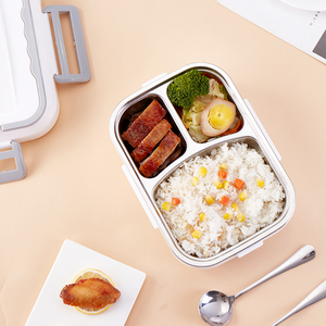 2 in1ポータブル電気加熱ランチボックス電気自己加熱漏れ防止弁当フードウォーマーコンテナ - Product Image 4