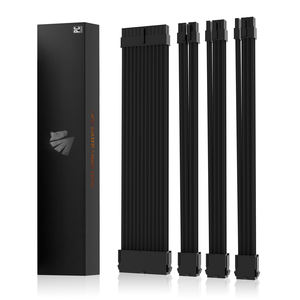 Kabel Power Supply 18AWG dengan Selubung 24-Pin ATX 4+4-Pin EPS <span class=keywords><strong>2</strong></span> X 6+<span class=keywords><strong>2</strong></span>-Pin PCI-E Kit Kabel Ekstensi Power Supply 30 cm - Product Image 1