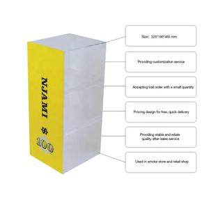 XianHui Conception Personnalisée Au Détail Acrylique Présentoir Jaune <span class=keywords><strong>Cash</strong></span> Affiche Comptoir Présentoir Pour Magasin - Product Image 3