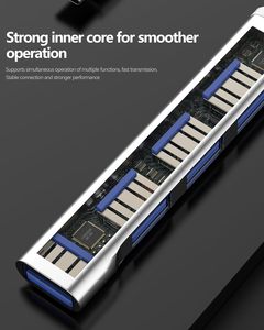 ฮับแปลง USB C เป็น USB 3.0 แบบหลายพอร์ต 4 in 2 อลูมิเนียม สำหรับ MacBook Pro Air แล็ปท็อป PS4 PS5 เครื่องพิมพ์ - Product Image 5