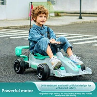 Nuevo Go Kart Eléctrico para Niños, Recargable, con Rotación de 360 Grados y Control Remoto, para Niños y Niñas