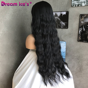 วิกผมลอนยาวสังเคราะห์ในอนาคตสำหรับผู้หญิงหมวกแก๊ปมีความยืดหยุ่นทรงหลวมธรรมชาติไม่หน้าม้า - Product Image 6