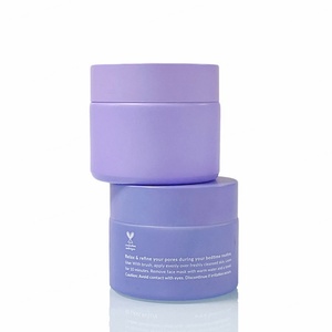 Pot en verre rose dégradé de haute qualité pour crème cosmétique pour les yeux et le visage, masque, 50g 60g avec couvercle - Product Image 5