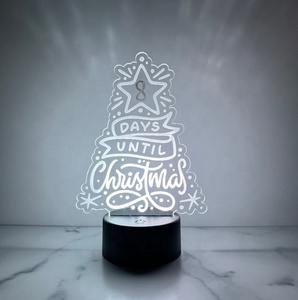 Novità in acrilico LED segno <span class=keywords><strong>giorni</strong></span> fino al conto alla rovescia di <span class=keywords><strong>natale</strong></span> buon <span class=keywords><strong>natale</strong></span> ornamento conto alla rovescia Babbo <span class=keywords><strong>Natale</strong></span> luce acrilica - Product Image 3