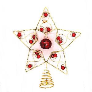 Factory Direct Sale New Ideas <b>Christmas</b> <b>Tree</b> Topper Ornament Home Decor Metal and Plastic Xmas <b>Tree</b> Decoration - Product Image 3