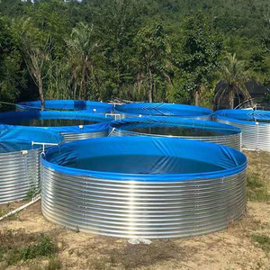 高密度エビ池、高さ1.15メートルの亜鉛メッキ鋼板繁殖池、キャンバス水タンク、新しいタイプの魚池 - Product Image 2