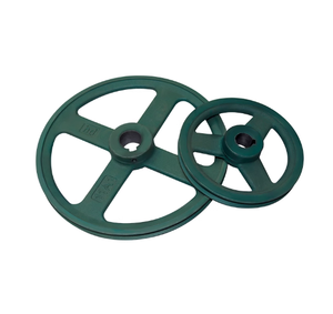 รอกเหล็กหล่อรูปสามเหลี่ยมแบบร่องเดี่ยวหนา 1B ขนาดเส้นผ่านศูนย์กลาง 165 มม. - Product Image 4