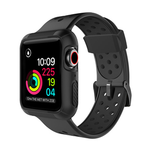 De silicona resistente <span class=keywords><strong>funda</strong></span> con correa de reloj Bandas de silicona <span class=keywords><strong>Apple</strong></span> <span class=keywords><strong>Watch</strong></span> Correa 38 40 42 44MM - Product Image 5