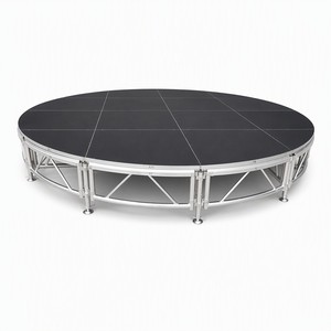 Scène modulaire en aluminium 4x8, plateforme portable pour concerts et événements, scène de performance avec plateau en contreplaqué - Product Image 2