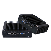 Micro-ordinateur économique sans ventilateur I5-6300U, entièrement en aluminium, double écran, PC embarqué