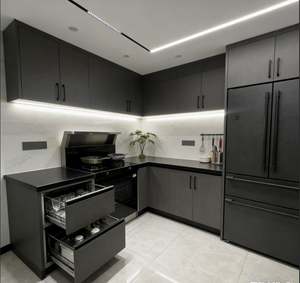 BALOM - Armarios de Cocina Personalizados, Armarios de Almacenamiento de Madera Maciza con Bandeja Giratoria y Estantes Ajustables - Product Image 6