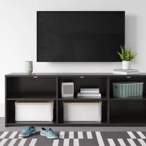 Quality Wholesale Custom Living Room Furniture Muebles De 6 Open Compartment Shelves Wooden TV Display Cabinet Stand