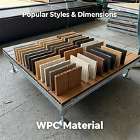 Dalles de terrasse WPC de haute qualité, best-seller, vente chaude, directement de l'usine, préfabriquées pour jardin