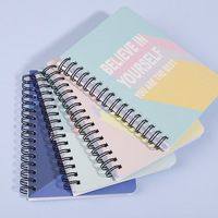 Carnet Mini A7 Personnalisé en Gros pour Étudiants, Reliure Spirale Simple, 60 Feuilles, pour Prise de Notes, Cadeau de Bureau, Carton Blanc