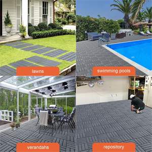 Baldosas de WPC para Terraza 30*30 30*60 Antideslizantes, Encajables, para Piso de Patio Exterior - Product Image 4