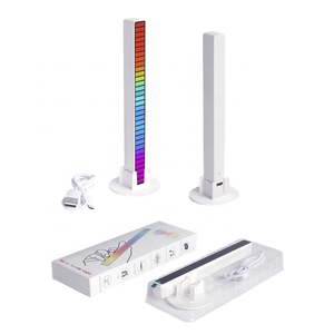 Đèn Nhận Dạng Nhịp Điệu Kích Hoạt Bằng Giọng Nói USB Màu RGB Đèn Tạo Không Khí Ô Tô Đèn LED Âm Nhạc Xung Quanh Để Bàn - Product Image 2
