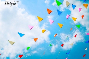 300pcs colorido banderín banderas bandera Multicolor Banner <span class=keywords><strong>de</strong></span> Nylon bandera banderines fiesta celebraciones tiendas decoración SD415 - Product Image 4