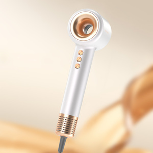 Asciugacapelli Professionale Ionico da Salone 1400W Leggero con Cavo Elettrico <span class=keywords><strong>per</strong></span> <span class=keywords><strong>Capelli</strong></span> Lisci Senza Crespo, Termo-Regolabile, <span class=keywords><strong>per</strong></span> Uso Alberghiero, Platino - Product Image 1