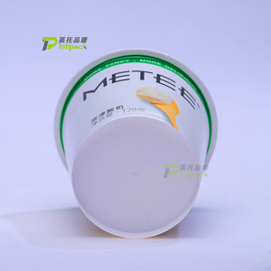 120g jetable pp injection plastique gelato <span class=keywords><strong>yaourt</strong></span> tasses récipient avec couvercles et cuillère - Product Image 3