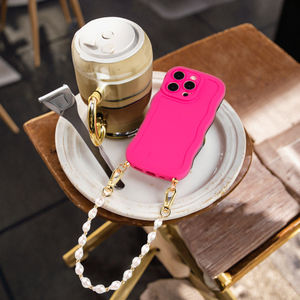 Elegante Catenella da Polso con Perle per iPhone 14 15 Pro, Cinghia per Telefono con Cordino e <span class=keywords><strong>Charm</strong></span> - Product Image 5