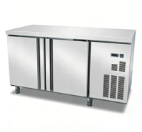 Congélateur commercial sous comptoir, table de travail de cuisine, température unique, réfrigérant R290, acier inoxydable 304/201 intérieur et extérieur