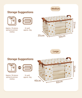 Sac de rangement grande capacité pour couettes et couvertures, organisateur de placard, sac anti-poussière pour vêtements avec fenêtre transparente en PVC