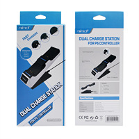 Station de charge à double support Accessoires de jeu avec adaptateur pour deux contrôleurs à double sens pour PS5
