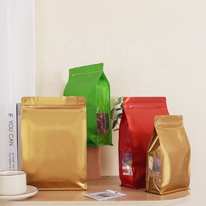 Gravure Imprimé 500 <span class=keywords><strong>GSM</strong></span> 1kg <span class=keywords><strong>Pochette</strong></span> à fond carré avec fermeture à glissière Valve <span class=keywords><strong>pour</strong></span> emballage de grains de café recyclable - Product Image 5