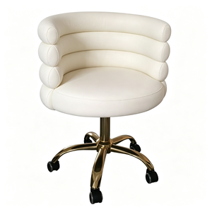 Luxury Salon Shampoo <b>Chair</b> Gold Metal Base PU <b>Leather</b> Backwash Shampoo Bed With White Ceramic Basin Salon Furniture - Product Image 5