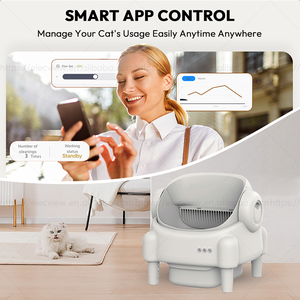 Litière automatique intelligente autonettoyante Elecpet 2025 avec application, contrôle électrique des odeurs, faible bruit pour chats, usage domestique - Product Image 5