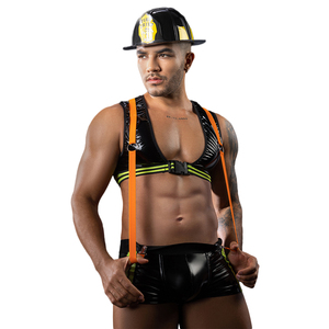 Lencería Sexy para Adultos, Atuendo de Club, Juego de Roles, Disfraz Sexy de Bombero, Ropa Interior Sexy para Hombres, Carnaval - Product Image 1