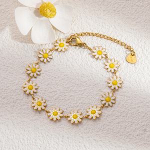 100% Hypoallergenic High-End Stylish Stainless Steel <b>Charm</b> Bracelet Light Luxury Niche Jewelry for Anniversaries - Product Image 1