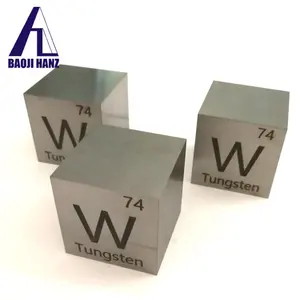 Fabrika satmak için yüksek yoğunluklu tungsten 1.5 inç küp 1 kg wolfrom koleksiyonu