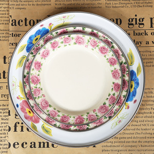 Meilleure vente 14cm assiette à soupe en émail de haute qualité pour restaurant de cuisine domestique-ustensiles de cuisine directs d'usine - Product Image 4
