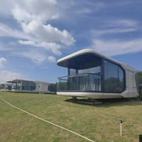 Capsule préfabriquée intelligente et écologique pour salon de toit urbain – Cabine isolée, étanche et ignifuge