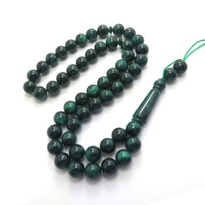 Mới đến màu xanh lá cây sáng hồi giáo hồi giáo nhựa cầu nguyện hạt kinh Mân Côi 51 tesbih Arabic 10mm cầu nguyện hạt kinh Mân Côi misbaha subhah - Product Image 2