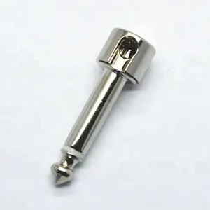 Dajiang Custom Supplier New 1/4 inch Solderless 6.35mm Mono Male Audio Connector Guitar Plug with Screw retention