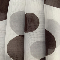 Tissu en polyester 100% 75D, imprimé en mousseline, avec finition douce et belle chute, vente en gros de matériaux métalliques