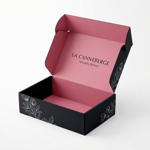 Wholesale Luxury <strong>Tshirt</strong> for Men Packaging Boxes Corrugated Paper Mailing Gift Boxes Black Kraft <strong>Pulp</strong> 3mm Thickness for Clothing - Product Image 1