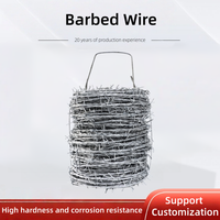 Fil de fer barbelé de haute qualité à double brin, revêtu de PVC, fil de fer en acier, clôture de sécurité, fil de fer barbelé galvanisé en bobine