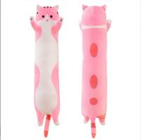 Échantillon gratuit, oreiller en peluche pour chat géant long et super doux de haute qualité, jouet en peluche en forme de chat long de 150 cm