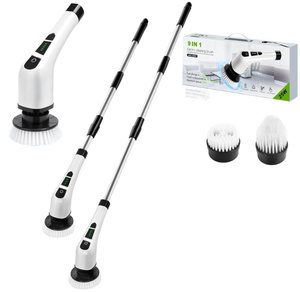 Bomves <span class=keywords><strong>Brosse</strong></span> de Nettoyage <span class=keywords><strong>Électrique</strong></span> <span class=keywords><strong>Sans</strong></span> <span class=keywords><strong>Fil</strong></span> à 8 Têtes pour Scrubber Rotatif, 90 Min d'Autonomie, 3 Réglages, 2 Vitesses, <span class=keywords><strong>Balai</strong></span> Intérieur Dur - Product Image 2