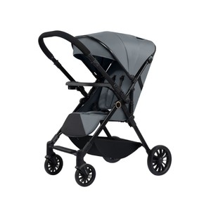 Poussette bébé réversible avec système antichoc de niveau SUV, châssis en acier inoxydable, cabine large, design léger et pliable, plateau pour nouveau-né - Product Image 1