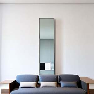 Wholesale Luxury <b>Full</b>-<b>Length</b> Dressing Floor <b>Mirror</b> Black Metal Framed Bedroom <b>Mirror</b> Contemporary Design for Any Occasion - Product Image 3