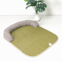 Lit rafraîchissant écologique pour animaux de compagnie en forme de U, tapis en tissu lavable, coussin respirant pour chats et chiens