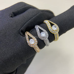 Tempérament minimaliste, ensemble de bagues en diamant huit étoiles huit flèches serties de diamants à haute teneur en carbone, cadeau pour un partenaire polyvalent au quotidien - Product Image 1