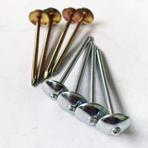 Clavos galvanizados para techos con tapa de paraguas grande de muestra de suministro, clavos de cabeza corrugada especiales, Varillas roscadas para techos de <span class=keywords><strong>acero</strong></span> de color - Product Image 4