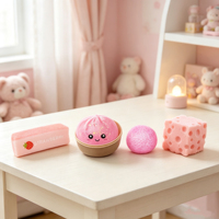 Lot de 4 Boîtes Mystères Squishy Amusantes, Jouets Anti-Stress à Remontée Lente en Forme d'Aliments Kawaii, Cadeau Sensoriel pour Adolescents et Adultes